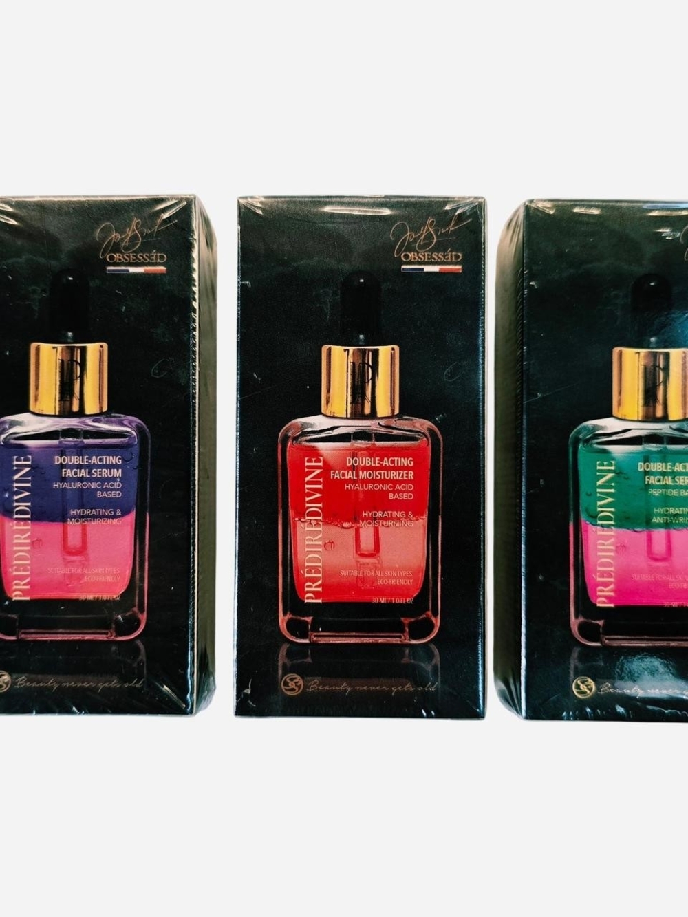 Set Of 3: Double-Acting Facial Serums & Moisturizer by Predire